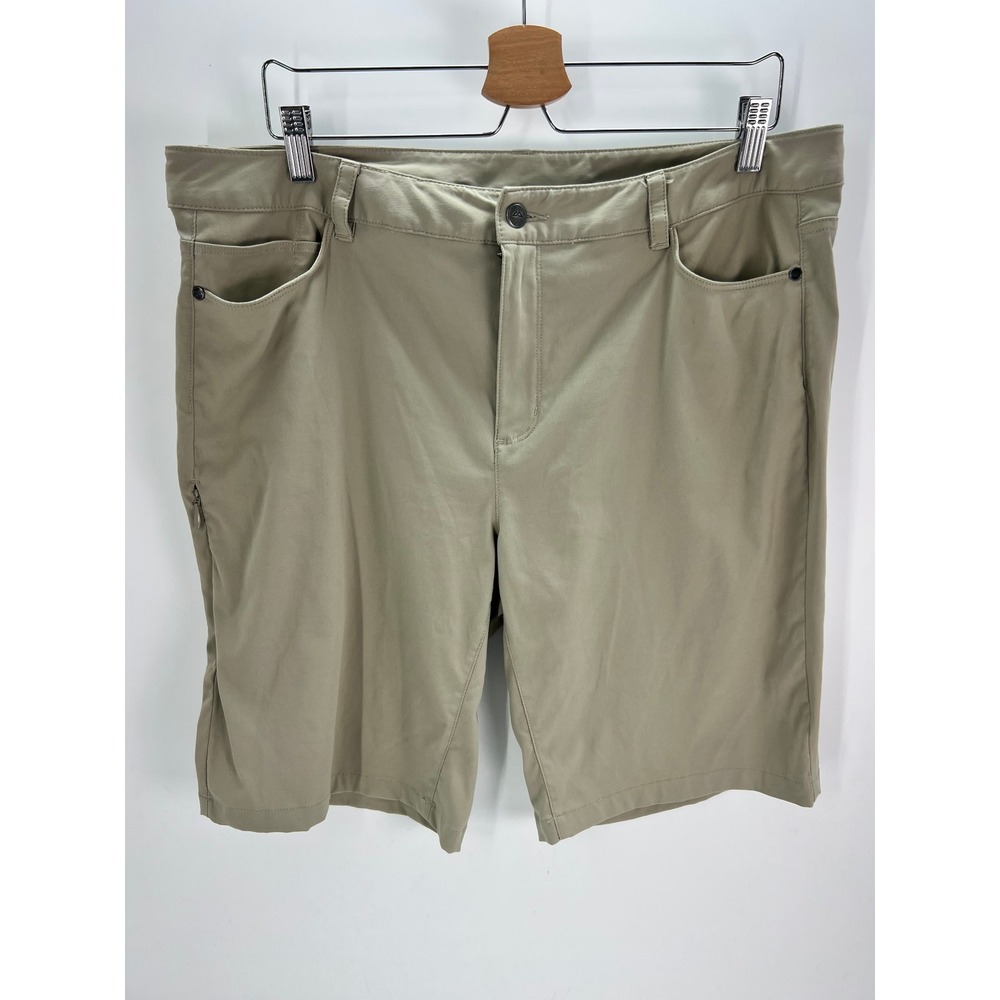 Kathmandu A1706 Womens US 16/18 Khaki Tan Technical Hiking Shorts‎ Stretch